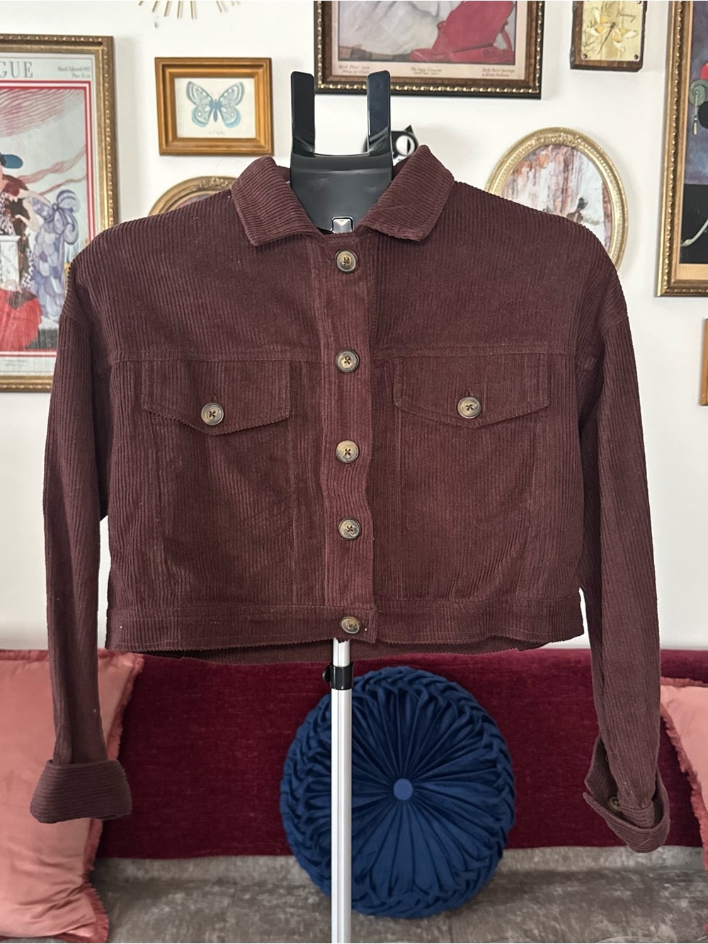 Live 4 Truth Brown Corduroy Crop Jacket